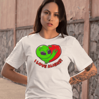 Nome do produto Camisa I Love Aliens!