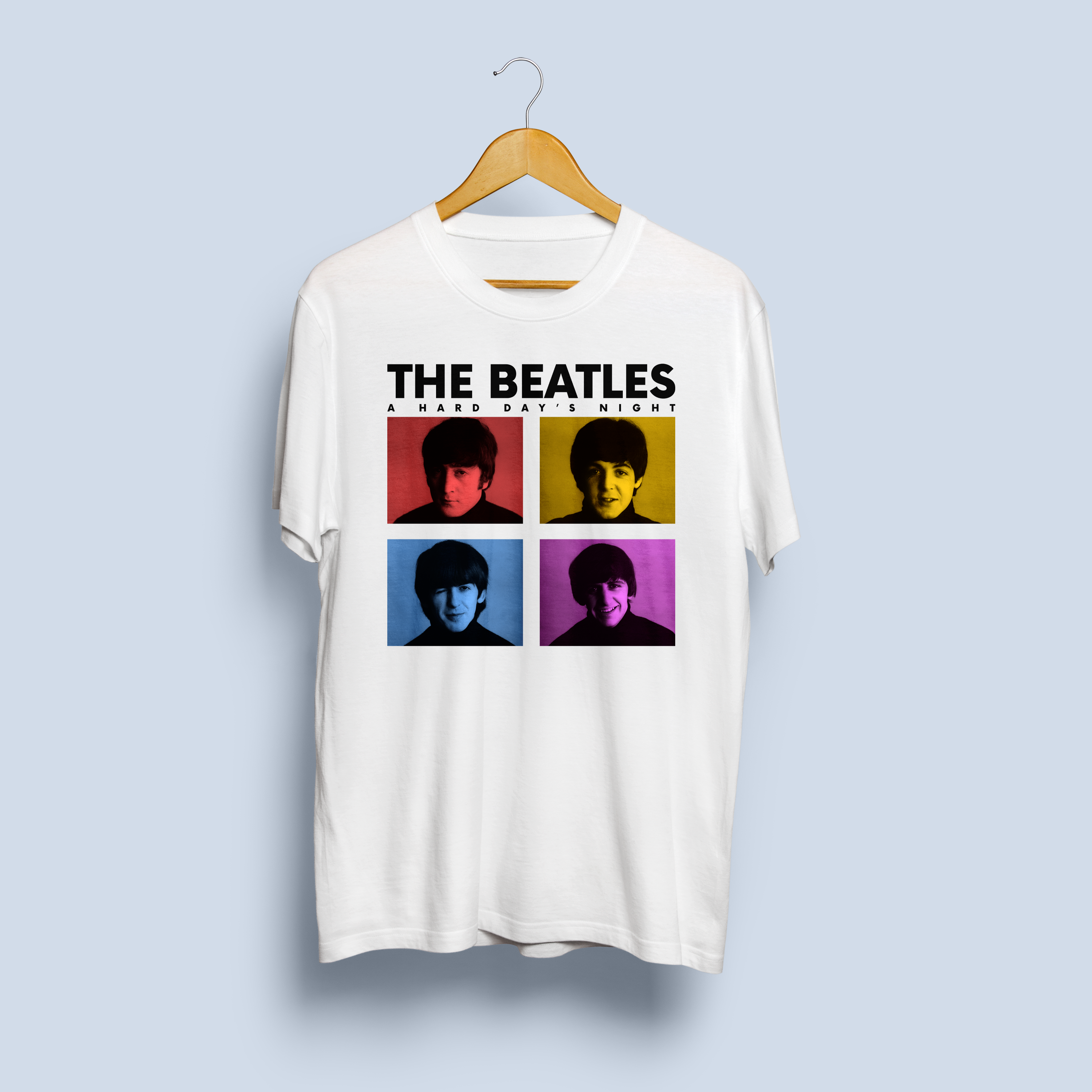 Camiseta A Hard Days Night Colorido Unissex