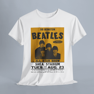 Nome do produto Camiseta Shea Stadium Beatles Poster Unissex