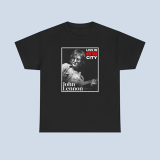 Camiseta John Lennon Live In New York City Unissex
