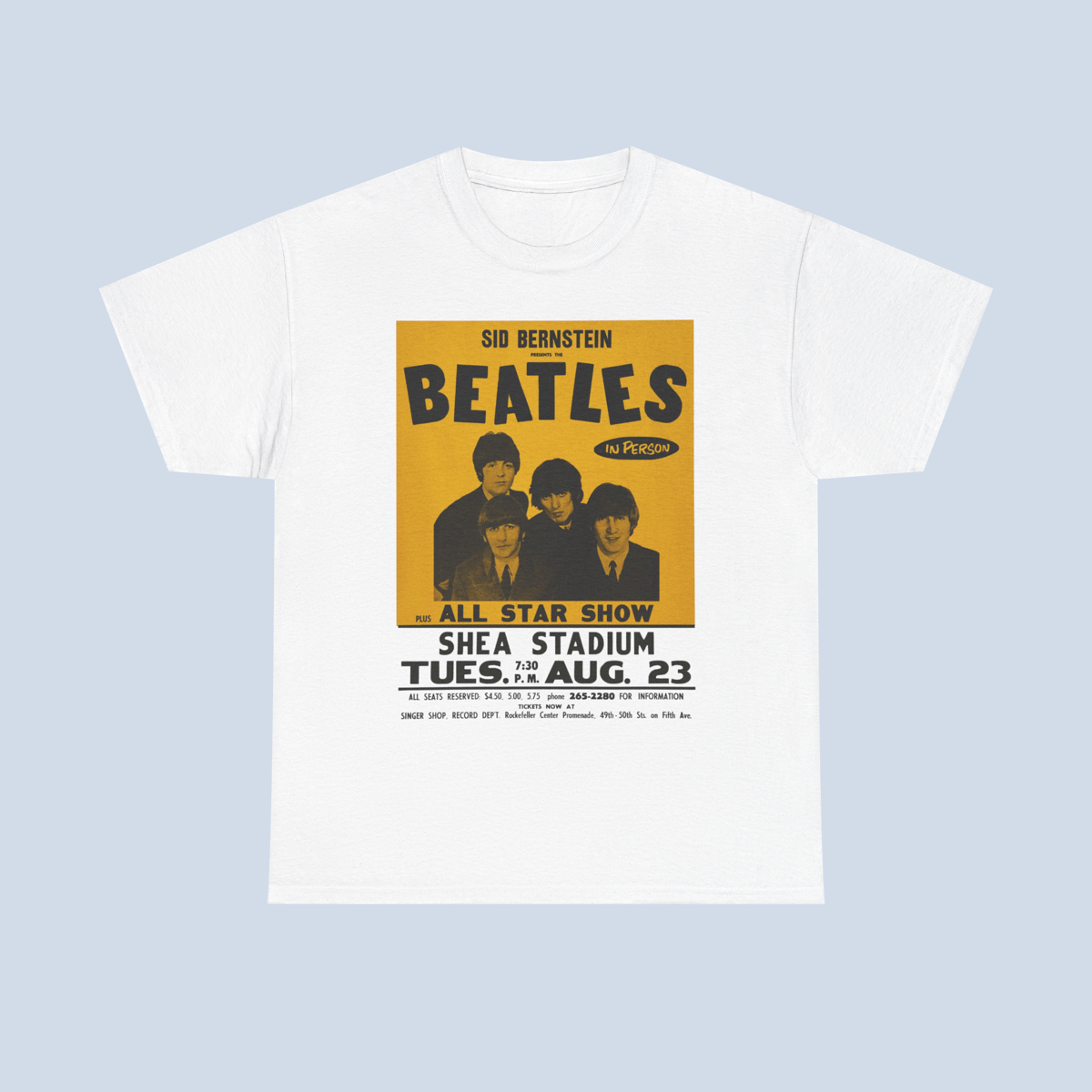 Nome do produto: Camiseta Shea Stadium Beatles Poster Unissex