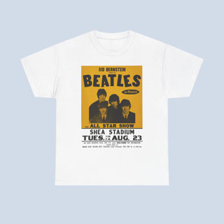 Camiseta Shea Stadium Beatles Poster Unissex