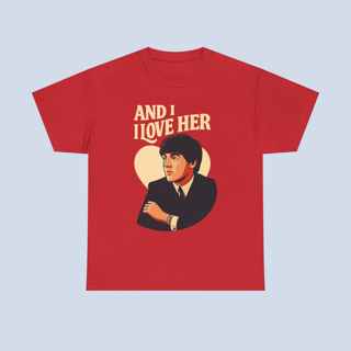 Camiseta And I Love Her Paul McCartney Unissex
