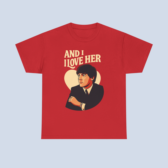 Camiseta And I Love Her Paul McCartney Unissex