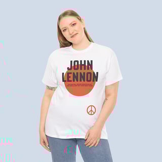 Nome do produto Camiseta John Lennon Peace Unissex