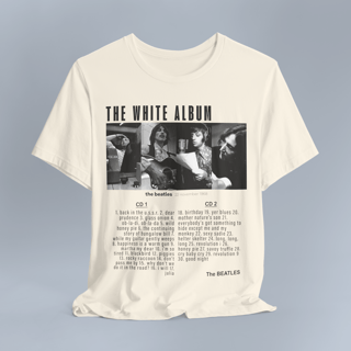 Nome do produto Camiseta Premium White Album Tracklist Off-White Unissex