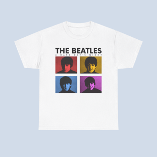 Camiseta A Hard Days Night Colorido Unissex