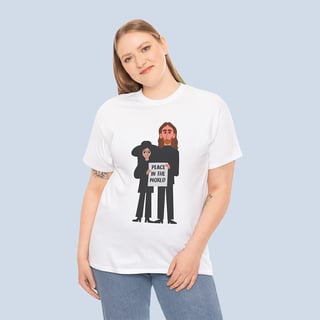 Nome do produto Camiseta John And Yoko Peace On Earth Unissex