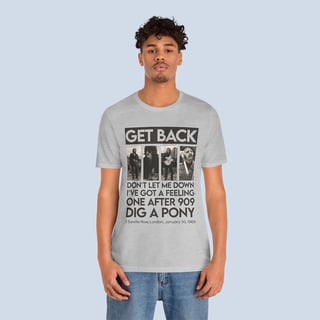 Nome do produto Camiseta Rooftop Concert Get Back Unissex