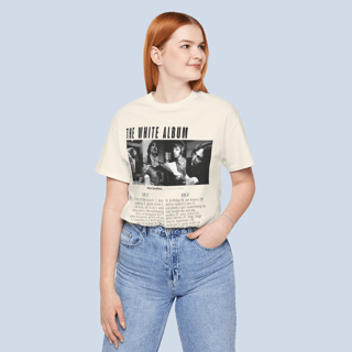 Nome do produto Camiseta Premium White Album Tracklist Off-White Unissex