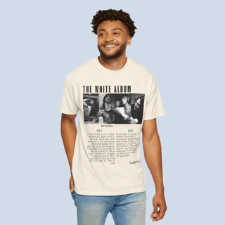 Nome do produto Camiseta Premium White Album Tracklist Off-White Unissex