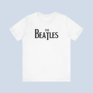 Camiseta The Beatles Branca Logo Unissex