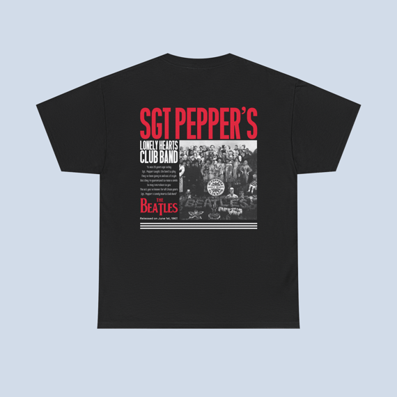 Camiseta Sgt Peppers Frente e Costas Unissex