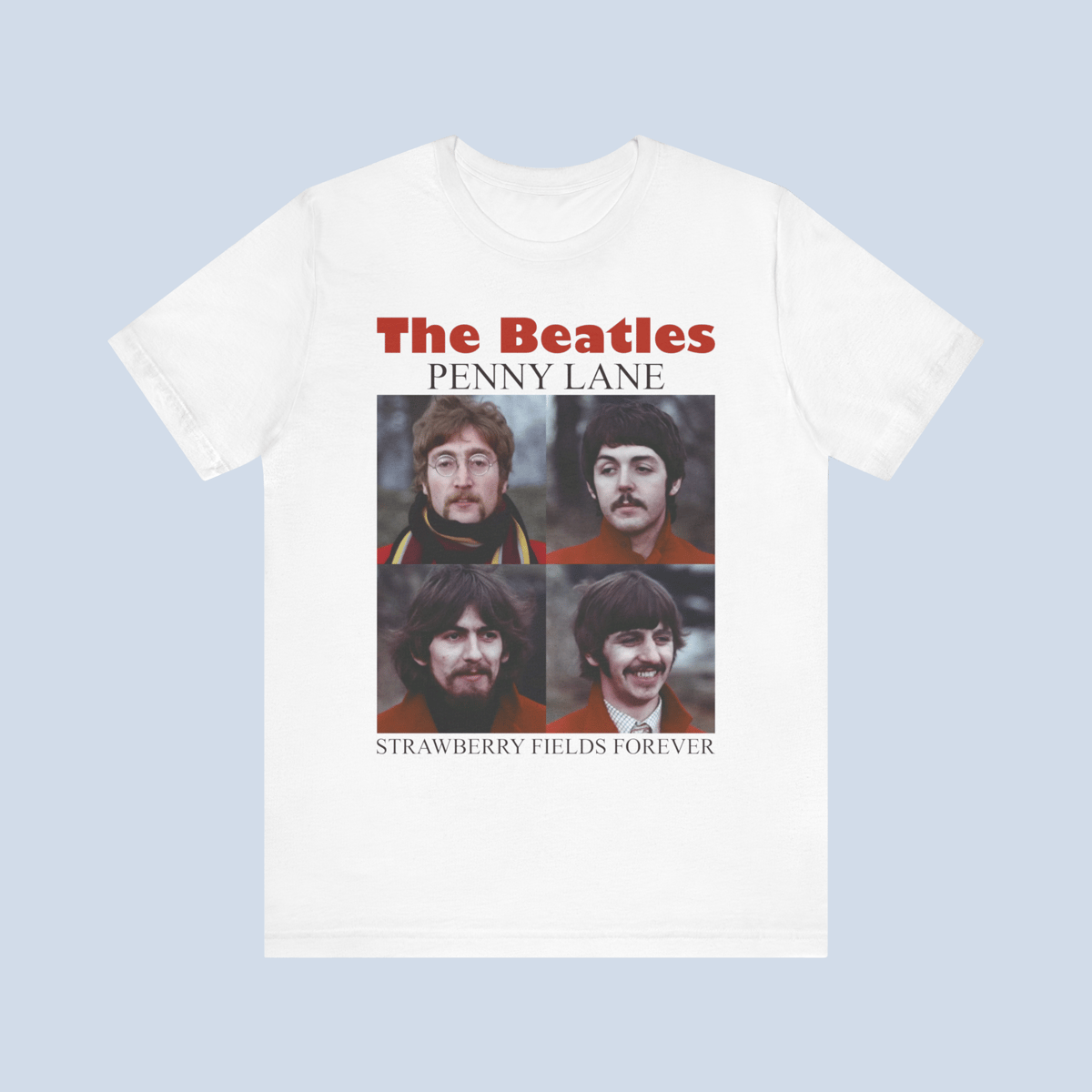 Nome do produto: Camiseta Penny Lane Strawberry Fields Forever Unissex