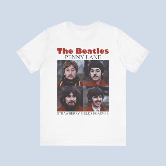 Camiseta Penny Lane Strawberry Fields Forever Unissex