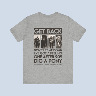 Camiseta Rooftop Concert Get Back Unissex