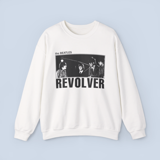 Moletom Revolver Design Branco Unissex