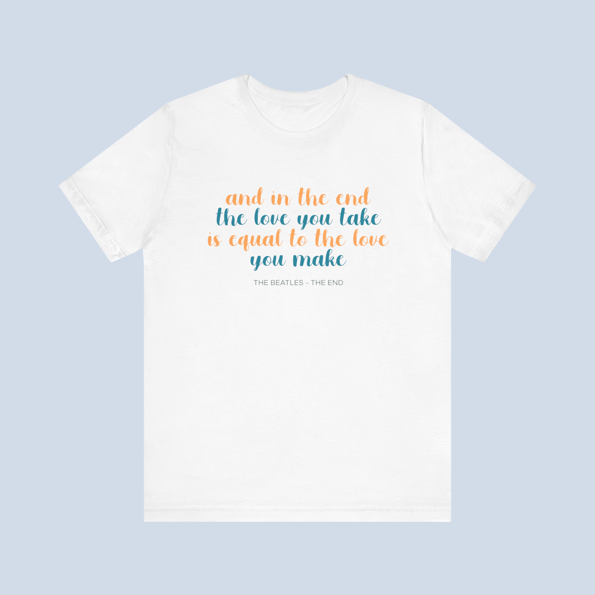 Nome do produto: Camiseta The End The Beatles Frase Unissex