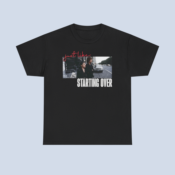 Camiseta Just Like Starting Over John Lennon Unissex