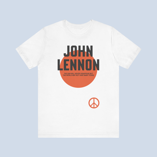 Camiseta John Lennon Peace Unissex
