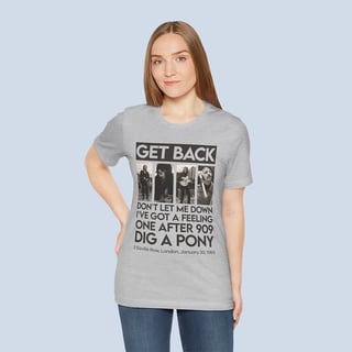 Nome do produto Camiseta Rooftop Concert Get Back Unissex