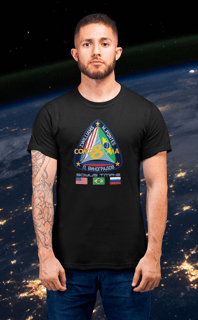 Nome do produto Camiseta Soyuz TMA-8 | Missão Espacial Brasileira com Marcos Pontes 