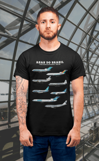 Nome do produto Camiseta Asas do Brasil | Frota Comercial Anos 80