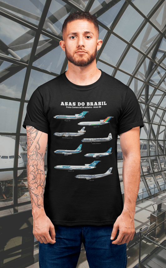 Camiseta Asas do Brasil | Frota Comercial Anos 80