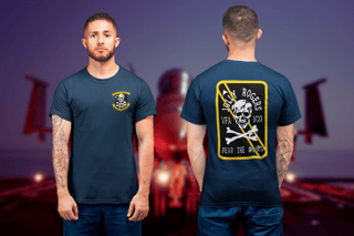 Nome do produto Camiseta Esquadrão Jolly Rogers | Aviação Militar USA