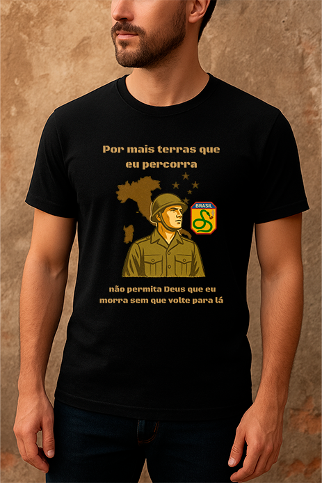 Nome do produto: Camiseta FEB – Lembrança da Itália | Homenagem à Força Expedicionária Brasileira