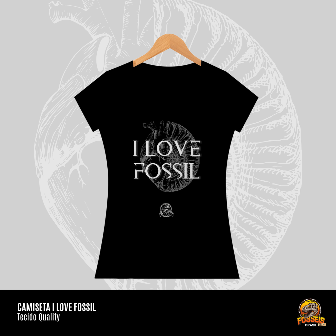 Nome do produto: Camiseta Feminina - I LOVE FOSSIL