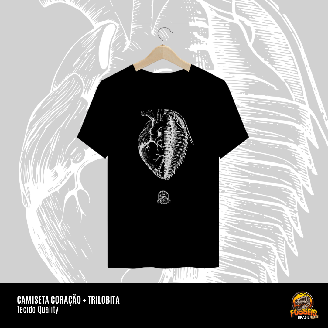 Nome do produto: Camiseta - Coração + Trilobita