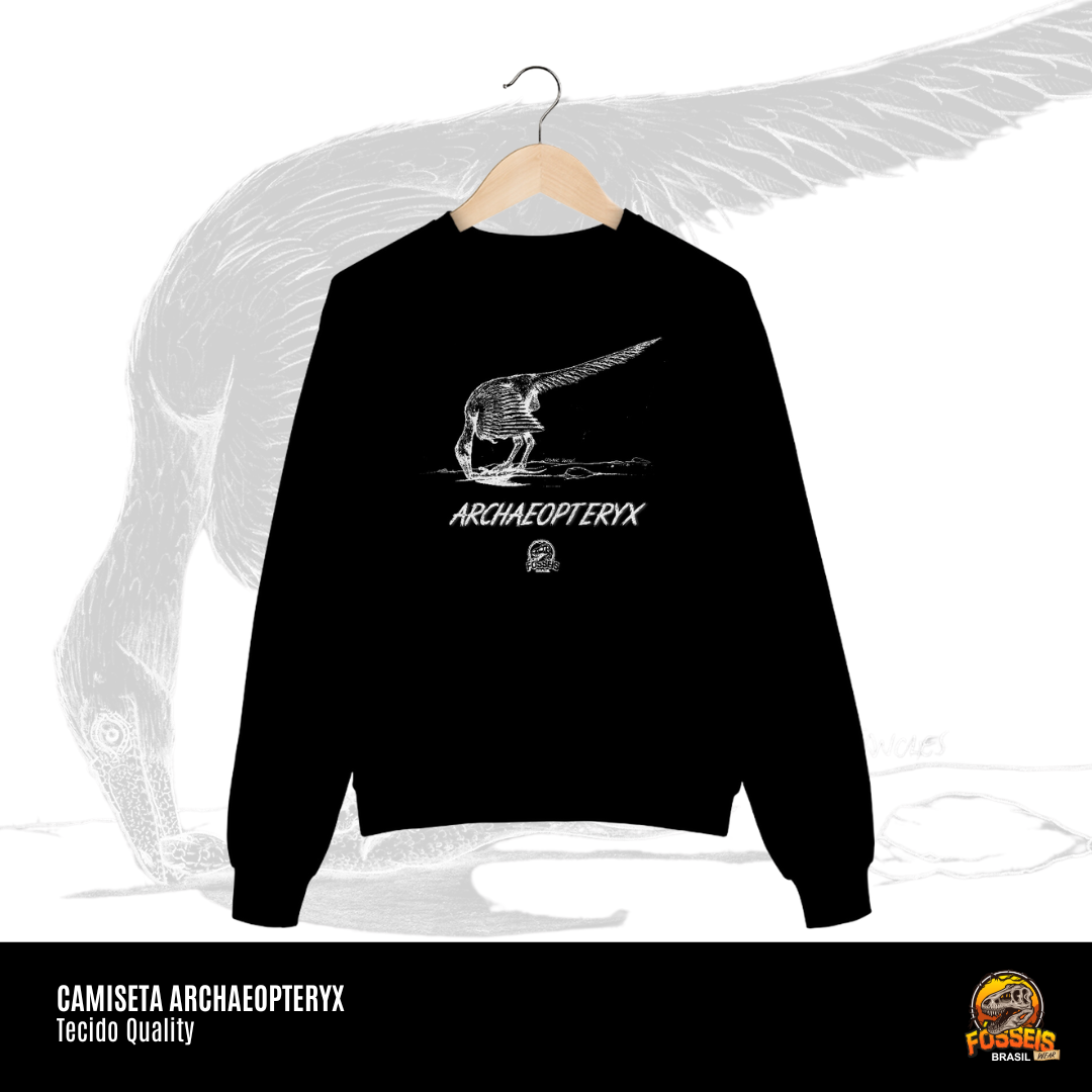 Nome do produto: Moletom Canguru - Archaeopteryx | Ilustração por Leandro Sanches