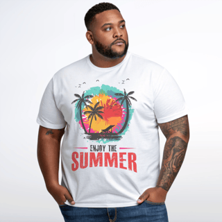 Camiseta Plus Size Enjoy The Summer