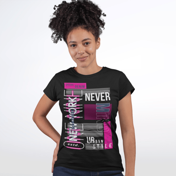 Camiseta Feminina New York Never Mind