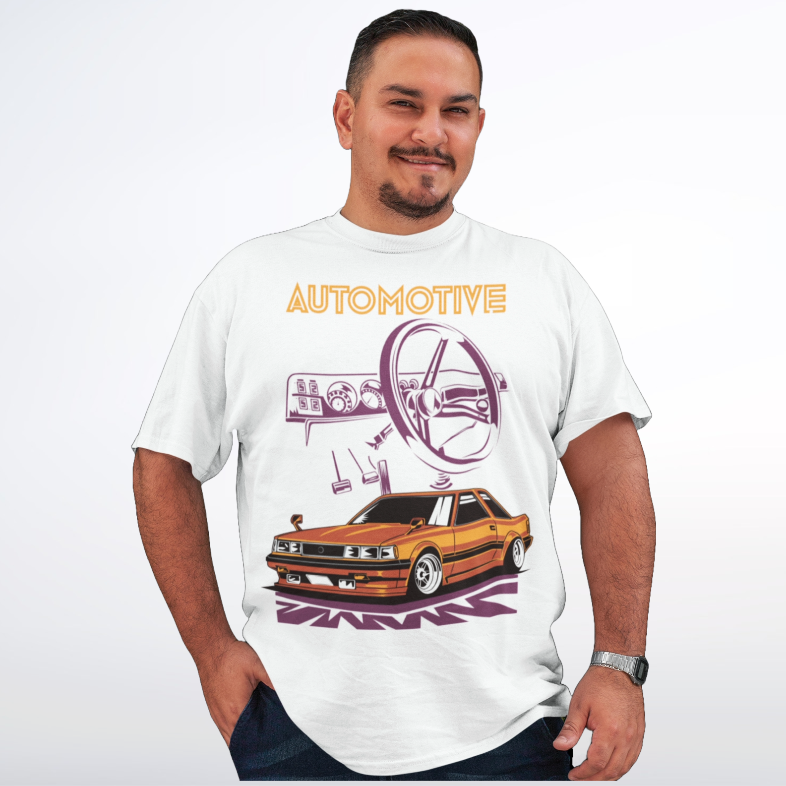 Camiseta Plus Size Automotive