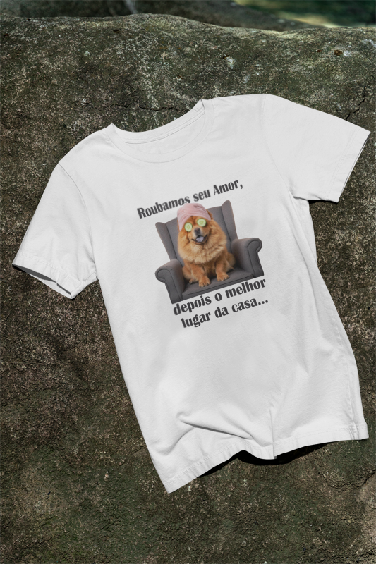 Nome do produto: Camiseta algodão chow-chow