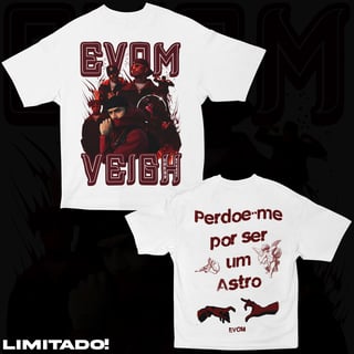 EVOM FRASE (FRENTE E COSTAS)