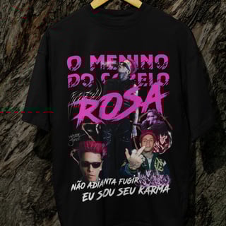 Nome do produto O MENINO DO CABELO ROSA (FRENTE E COSTAS)