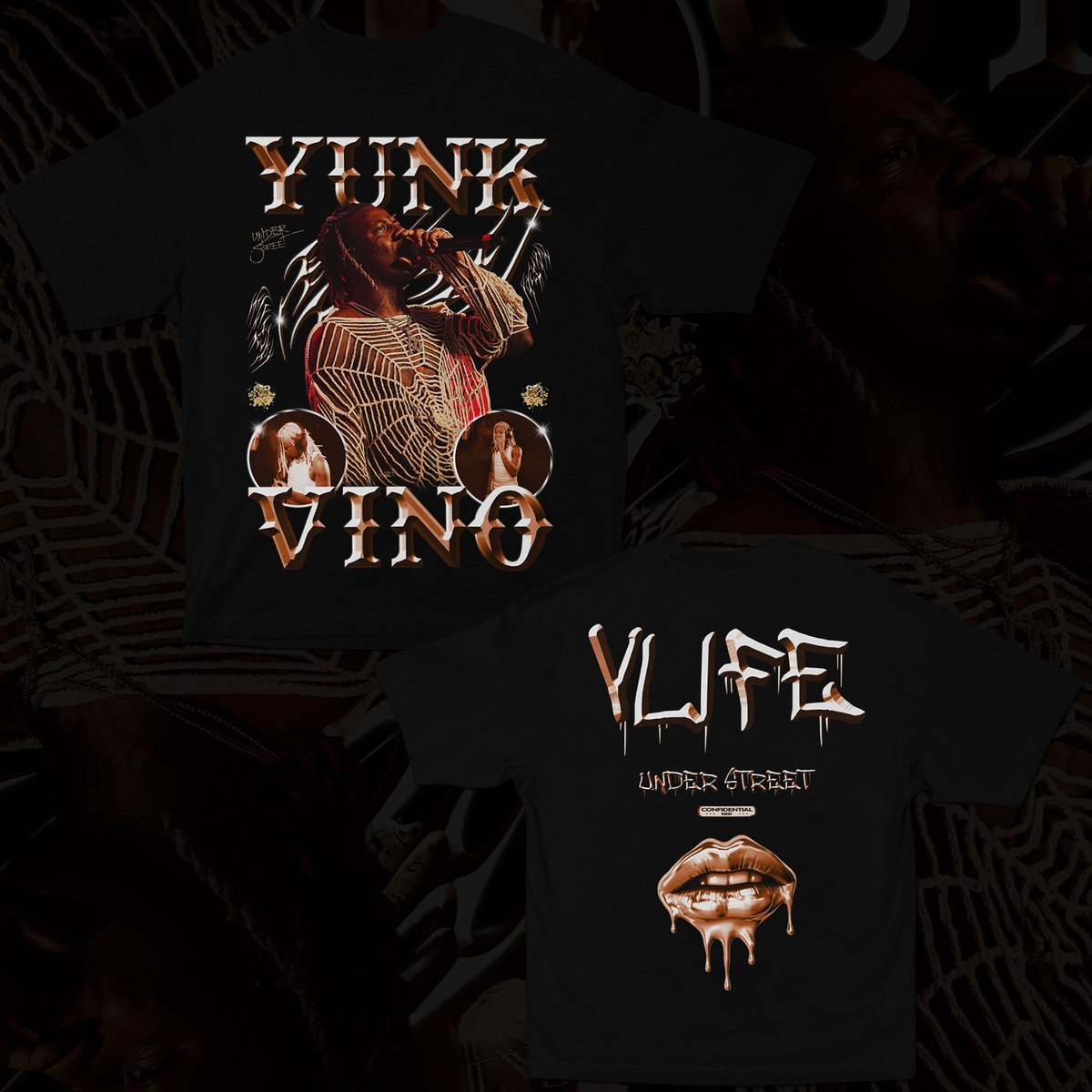 Nome do produto: YUNK VINO (FRENTE E COSTAS)