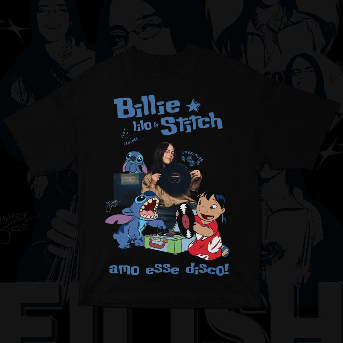 Nome do produto: BILLIE LILO & STITCH (SÓ FRENTE)