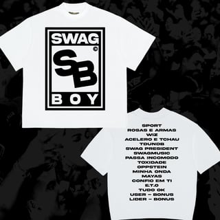 Nome do produto SWAGBOY TRACK (FRENTE E COSTAS)