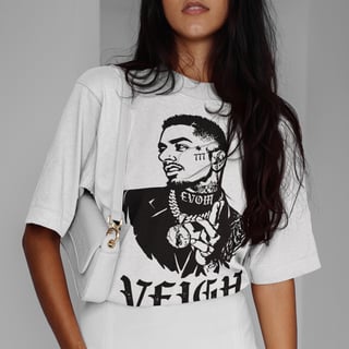 Nome do produto VEIGH FRASE (FRENTE E COSTAS)