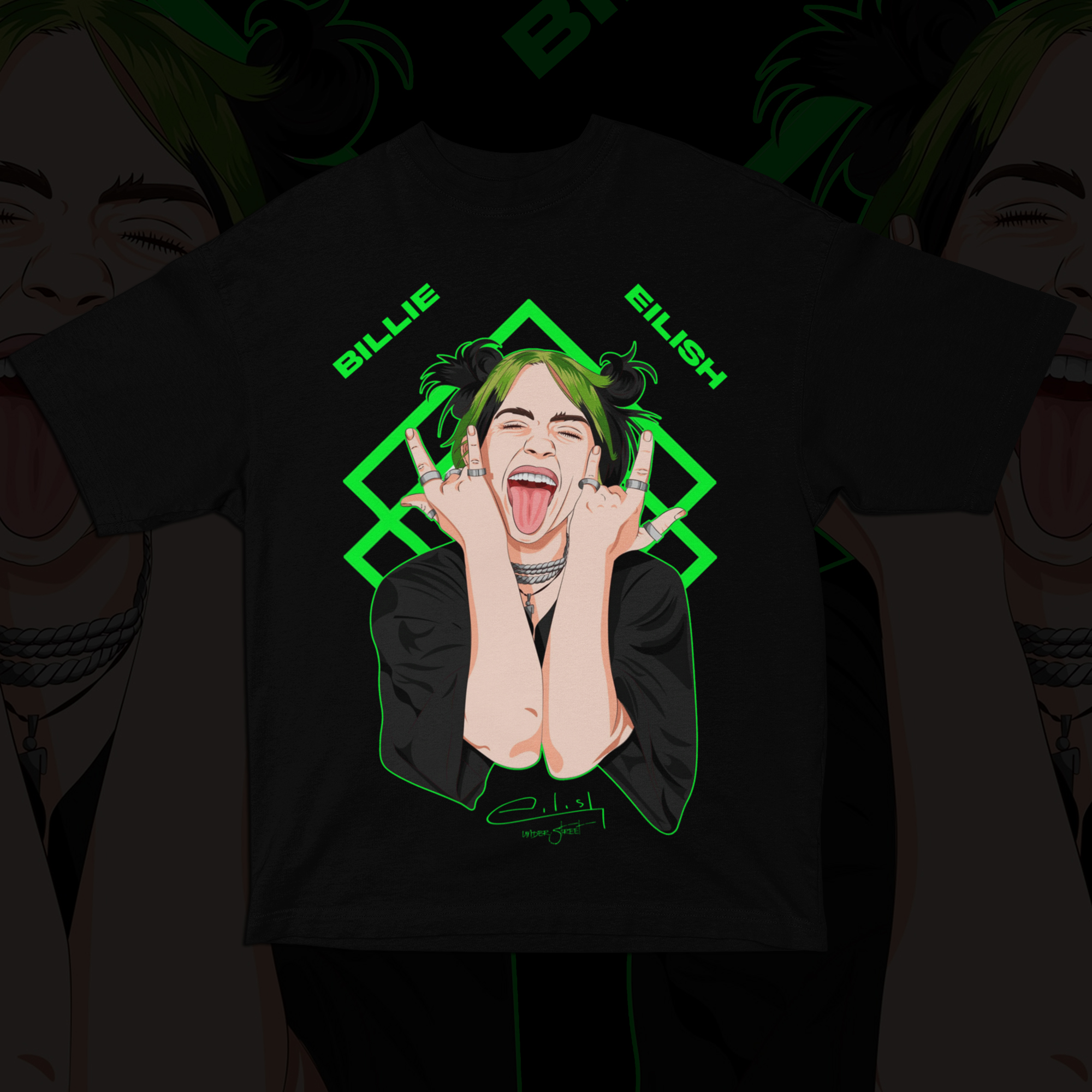 BILLIE EILISH GREEN (SÓ FRENTE)