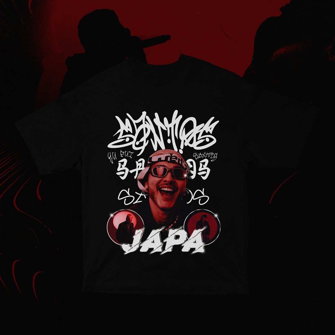 Nome do produto: JAPA SANTOS BOOTLEG (SÓ FRENTE)