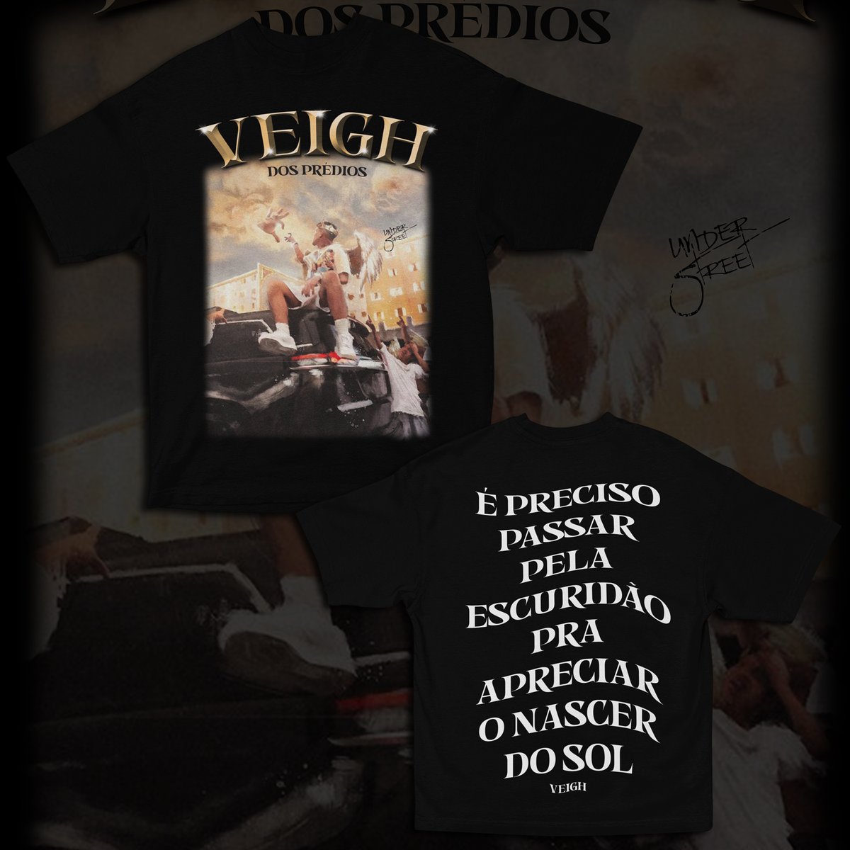 Nome do produto: VEIGH FRASE (FRENTE E COSTAS)