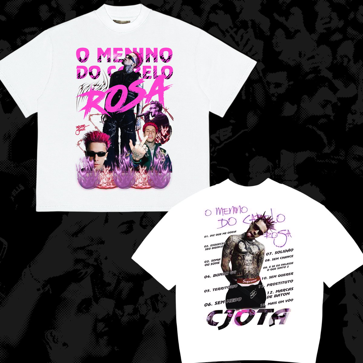 Nome do produto: CJOTA ROSA (FRENTE E COSTAS)