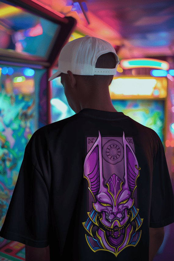Camiseta Oversized Bills (Beerus) Samurai – Estilo Dragon Ball Z 