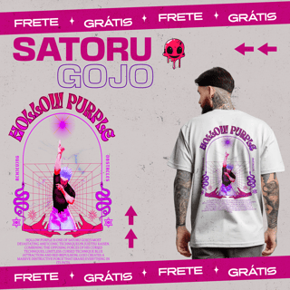 Nome do produto Camiseta Gojou Satoru Oversized – Jujutsu Kaisen