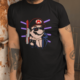 Camisa Super Mário/Exterminador do Futuro (Ref.: 0036)